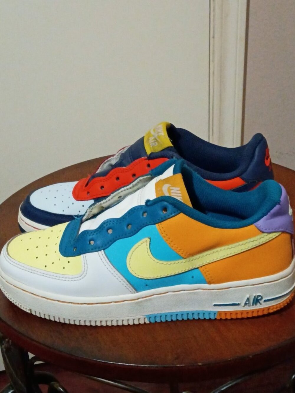 Nike AIR FORCE 1 LOW Grade School 'WHAT THE AF1' US SIZE 3.5Y FQ8368-902 - Picture 8 of 14